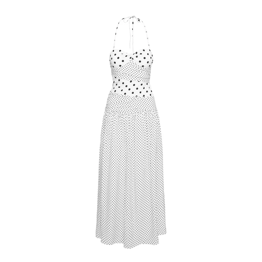 Marguerite Halter Maxi Dress